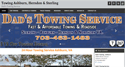 Desktop Screenshot of dadsautotowing.com